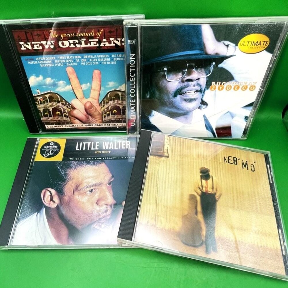 4 CD Lot Blues Zydeco New Orleans American Roots Louisiana Delta Blues Music
